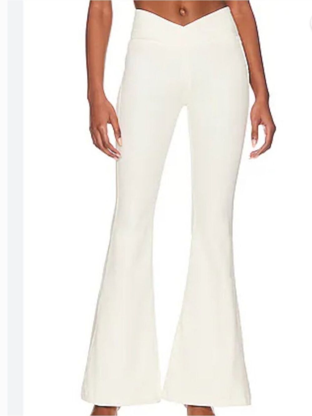 Free People We the Free Venice Beach flare jeans in worn white 27
